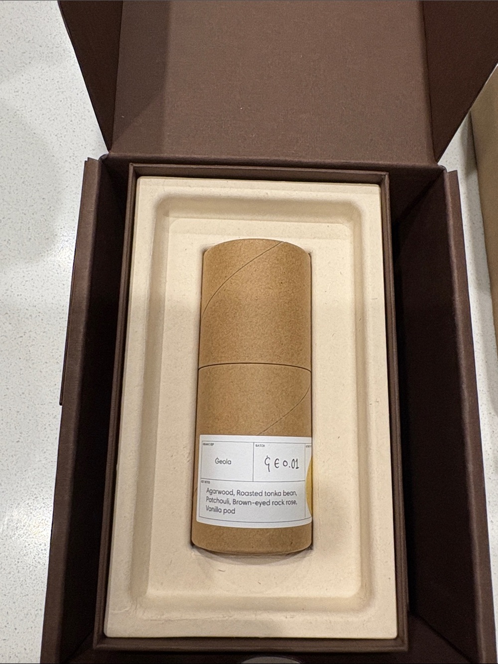 Natural Brown Paper Tube Home Accent -